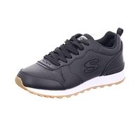 Skechers Damen Og 85 Porthole sneakers, Black Leather Duraleather Trim, 38.5 EU