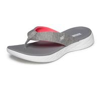 Skechers Damen On-The-go 600-15304 Flipflop, Grau Pink, 35 EU