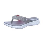 Skechers Damen On-The-go 600-15304 Flipflop, Grau/Pink, 36 EU