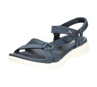 Skechers Damen On-the-go 600 Brilliancy Sport Sandalen, Navy Textile Trim, 35 EU