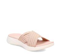 Skechers Damen On the Go 600 Cross Band Slide, Rose, 39 EU