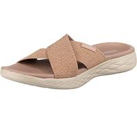 Skechers Damen On-the-go 600 Glistening Sandalen, Rose Gold Textile, 38 EU