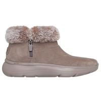 Skechers Damen On-the-Go Encore Schnee-Capped-Stiefelette, Dark Taupe Suede, 38 EU