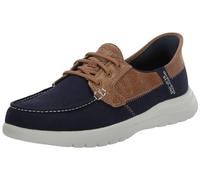 Skechers Damen On-The-go Flex Palmilla Brogues, Navy Textile, 40 EU