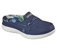 Skechers Damen On-The-go Flex-Salzwasser Bootsschuh, Marineblau, 38 EU Schmal