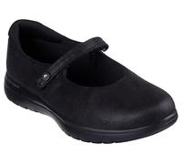 Skechers Damen On-The-Go Flex - Whisper Mary Jane Flat, Schwarz/Schwarz, 42 EU