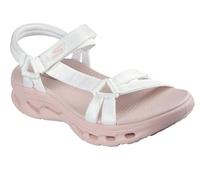 Skechers Damen On-The-go Glide Step 2.0 Sandal - Rowen Fischersandale, Weiß/Pink, 39 EU