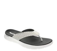 Skechers Damen On-the-go Walk Flex Sandal - Eve, Weiß/Schwarz, 10
