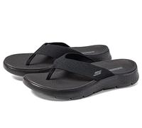 SKECHERS Sandalette Schwarz Flacher Absatz für Damen - 41