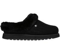 Skechers Damen Keepsakes-Ice Angel Flache Hausschuhe, Schwarz (Black Cable Knit Sweater/Faux Fur Trim BBK), 40 EU