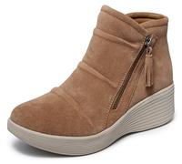 Skechers Damen Stiefelette Parallel Lite – Relaxed Fit, vegan – Kastanie, Größe 41