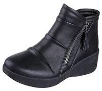 Skechers Damen Parallel Lite Stiefelette, Schwarz/Schwarz, 39.5 EU