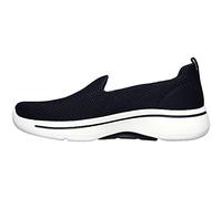 Skechers Damen Performance Go Walk Arch Fit-Grateful Sneaker Sneaker, Marineblau/Weiß, 11 Wide