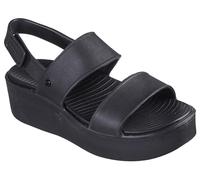 Skechers Damen Platform Sandal Keilsandale, Schwarz, 35 EU