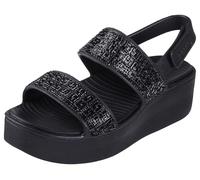 Skechers Damen Platform Sandal Keilsandale, Schwarz, 36 EU
