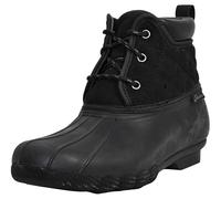Skechers Damen Pond Lil Puddles - Mid Quilted Lace Up Duck Boot with Waterproof Outsole Gummistiefel, Schwarz, 39 EU