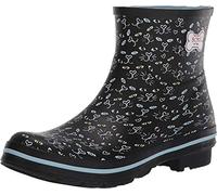 Skechers Damen RAIN Check Misty Eye Gummistiefel, Black Printed Rubber, 38 EU