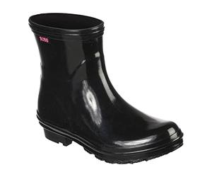 Skechers Damen Rain Check - Neon Puddles Gummistiefel, Schwarz, 41 EU
