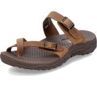 Skechers Damen Reggae-Carribean-Double Buckle Toe Thong Slide Sandale, Desert Crazyhorse