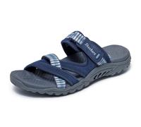Skechers Damen Reggae-Color-Full Slide Sandale, Marineblau, 36 EU