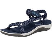 Skechers Damen Reggae Cup My Bestie Sandale, Navy Knit/TPU, 38 EU