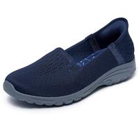 Skechers Damen Reggae Fest 2.0 Guiding Light Slipper, Navy Mesh, 38.5 EU