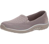 Skechers Damen Reggae Fest - Weide Flacher Slipper, Dunkles Braungrau, 40 EU