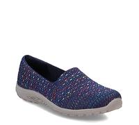 Skechers Reggae Fest-Wicker Damen-Loafer, flach, Marineblau, 8 Wide