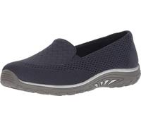 Skechers Damen Reggae Fest-Willows Flacher Slipper, Navy, 39.5 EU Weit