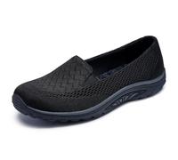 Skechers Damen Reggae Fest - Weide Flacher Slipper, Schwarz, 35.5 EU