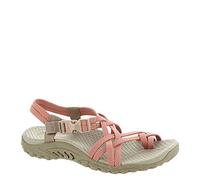 Skechers Damen Reggae Irie Mon Sportsandale, Taupe/Koralle, 40 EU