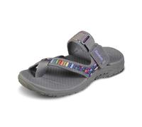 Skechers Damen Reggae-Mad Swag-Toe Thong Woven Sandale, Grau, 39 EU