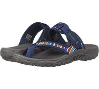 Skechers Damen Reggae-Mad Swag-Toe Thong Woven Sandale, Marineblau, 40 EU
