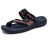 Skechers Damen Reggae Mad Swag Zehentrenner Sandale, Schwarz, 36.5 EU