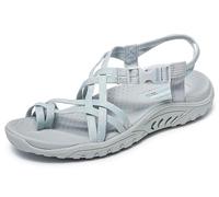 Skechers Damen Reggae-Positive Space Sportsandale, GRAU, 39.5 EU