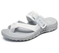 Skechers Damen Reggae-Ray of Charm Sportsandale, Weiss/opulenter Garten, 36 EU