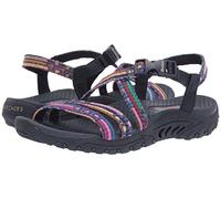 Skechers Damen Reggae-Sew Me-Boho gewebte Riemchen-Slingback-Sandale, Navy Multi 1, 39.5 EU