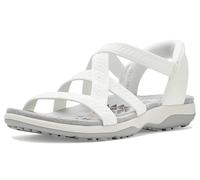 Skechers Damen Reggae Slim - Daily Vibe Hands Free Slip-ins Sport-Sandale, Weiß, 9