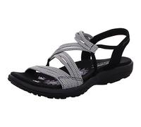 Skechers Damen Reggae Slim-Skech Appeal-Z-Gore Slingback Sandale, Schwarz/Weiß, 41 EU