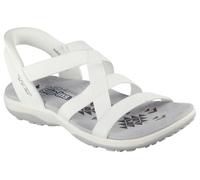 Skechers Damen Reggae Slim-Stretch Flex Hands Free Slip-Ins Sandalen, Weiss/opulenter Garten, 37 EU