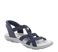 Skechers Damen Reggae Slim-Stretch Flex Hands Free Slip-Ins Sandalen, Marineblau, 38 EU