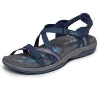 Skechers Damen Reggae Slim Sun Array Flache Sandale, Marineblau, 39 EU