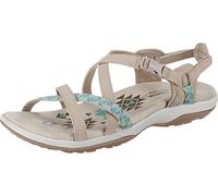 Skechers Damen Reggae Slim Vacay Sandals, Taupe Duraleather/Webbing, 40 EU