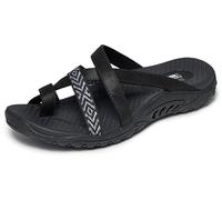 Skechers Damen Reggae-Timeless Sommer Sport Sandalen, Schwarz/Schwarz, 9