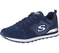 Skechers Damen retros-og 85-gold riem Sneaker, Navy Suede Mesh Nylon Silver Trim Nvy, 40 EU
