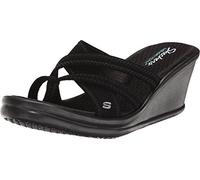 Skechers Damen Rumblers-schöne Menschen Keilsandale, Schwarz, 36 EU