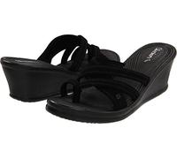 Skechers Damen Rumblers-schöne Menschen Keilsandale, Schwarz, 40 EU