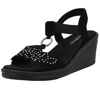 Skechers Damen Rumblers-Queen B Keilsandale, schwarz, 37 EU