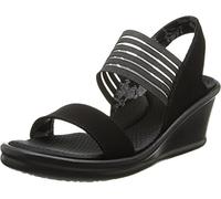 Skechers Damen Rumblers Sci-fi Keilsandale, Schwarz, 38 EU Weit