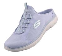 Sabot SKECHERS "SUMMITS-SIMPLY SWEET", Damen, Gr. 41, peri, hellblau, Textil, Schuhe Sabot, Freizeitschuh, Sommerschuh, Hausschuh mit weicher Innensohle (28488817-41) peri, hellblau
